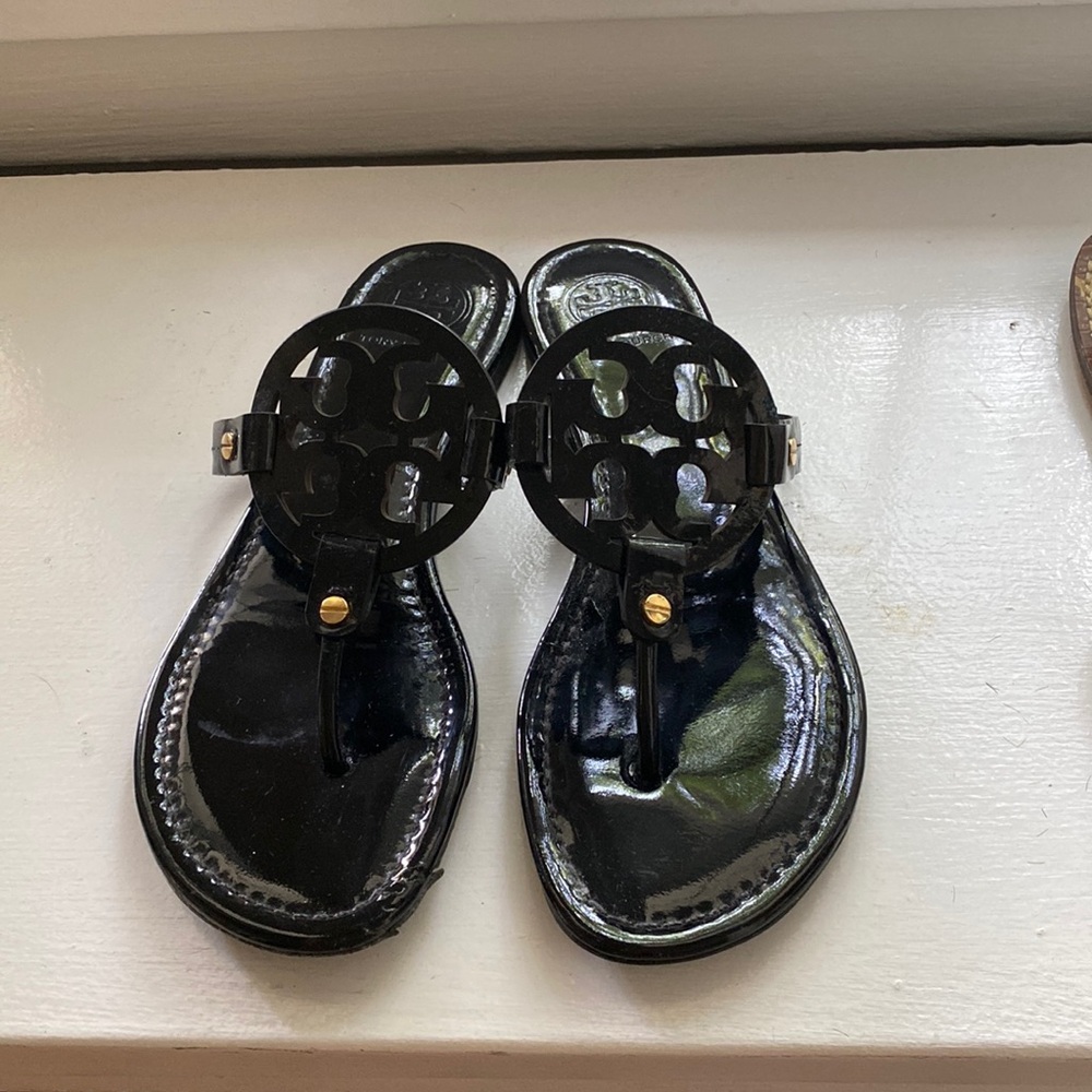 Tory Burch patent leather sandals